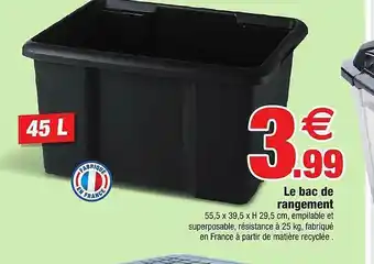 Bazarland Le Bac De Rangement offre