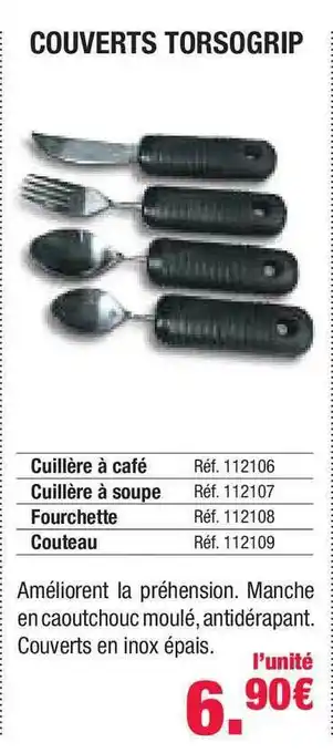 Couverts Torsogrip