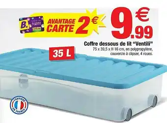 Bazarland Coffre Dessous De Lit offre