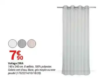 Bricorama Voilage Zina offre