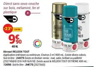 Bricorama Aérosol Relook Tout offre