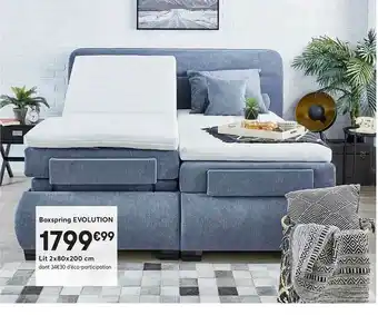 Boxspring Evolution Lit 2x80x200 Cm