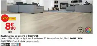 Bricorama Revêtement De Sol Stratifié Chêne Perle offre