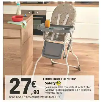 E.Leclerc Chaise Haute Fixe offre