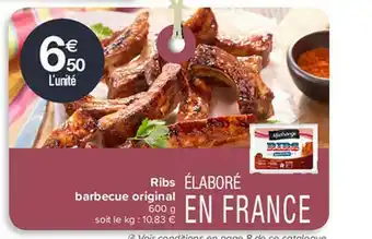 Carrefour Contact Ribs Barbecue Original offre