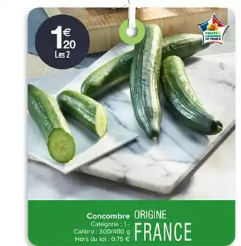 Carrefour Contact Concombre offre