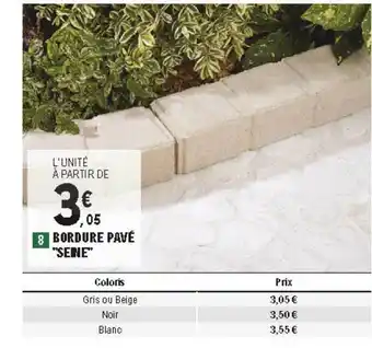 E.Leclerc Brico Bordure Pavé offre