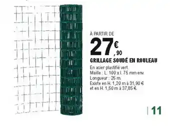 E.Leclerc Brico Grillage Soudé En Rouleau offre