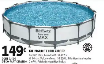 E.Leclerc Brico Kit Piscine Tubulaire Bestway Steel Pro Max offre