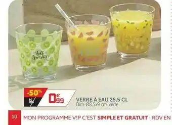 Gifi Verre à Eau 25.5 Cl offre