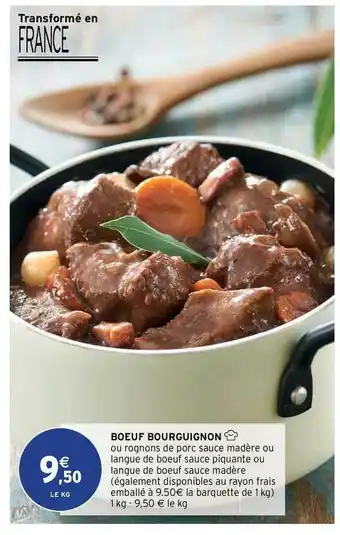Intermarché Contact Boeuf Bourguignon offre