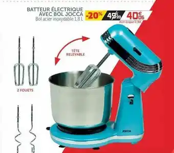 Gifi Batteur électrique Avec Bol Jocca offre