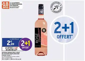 Intermarché Express Boisson Aromatisée à Base De Vin Rosé Pamplemousse Expert Club offre