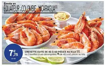 Intermarché Contact Crevette Cuite De 40 à 60 Pièces Au Kilo offre
