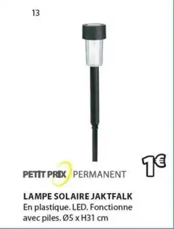 JYSK Lampe Solaire Jaktfalk offre