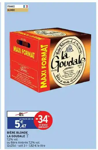 Bière Blonde La Goudale
