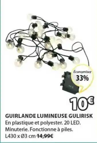 JYSK Guirlande Lumineuse Gulirisk offre