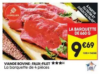 Viande Bovine : Faux-filet