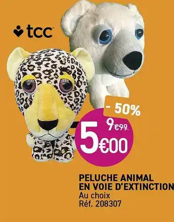 Kandy Peluche Animal En Voie D'extinction offre
