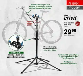 Lidl Pied D'atelier Crivit offre