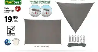 Lidl Voile D'ombrage Florabest offre