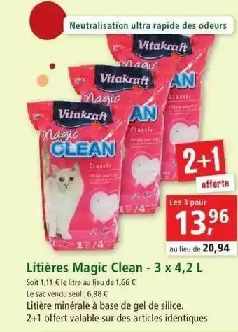 Maxi Zoo Litières Magic Clean offre