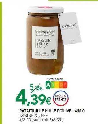 naturéO Ratatouille Huile D'olive Karine&jeff offre