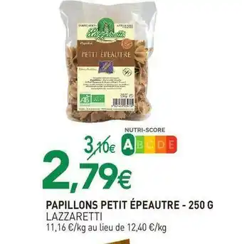 naturéO Papillons Petit épeautre Lazzaretti offre