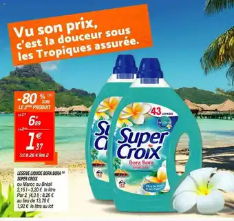 Netto Lessive Liquide Bora Bora Super Croix offre