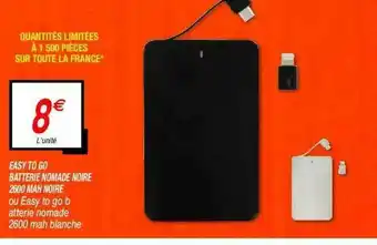 Netto Easy To Go Batterie Nomade Noire 2600 Mah Noire offre