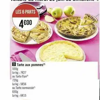 Spar Tarte Aux Pommes offre