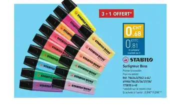 Surligneur Boss Stabilo