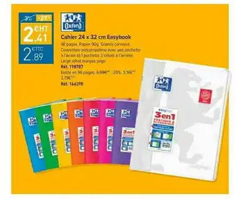 Cahier 24 X 32 Cm Easybook Oxford