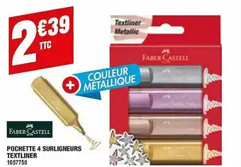Pochette 4 Surligneurs Textliner Faber-castell