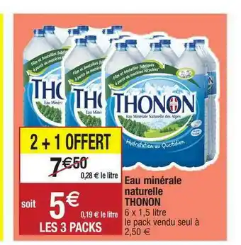 Migros Eau Minérale Naturelle Thonon offre