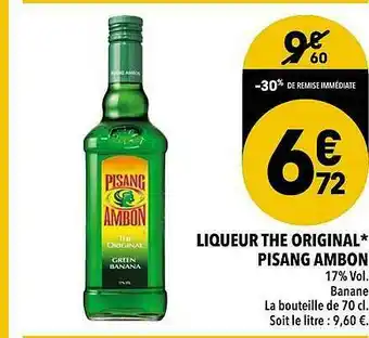 Supeco Liqueur The Original Pisang Ambon offre