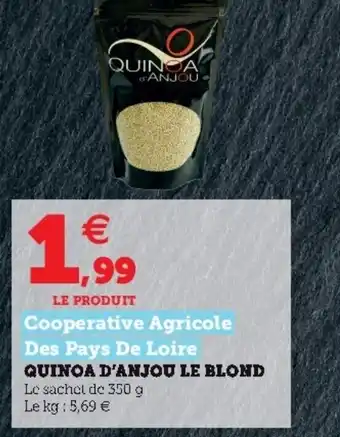 Hyper U Quinoa d'anjou le blond offre