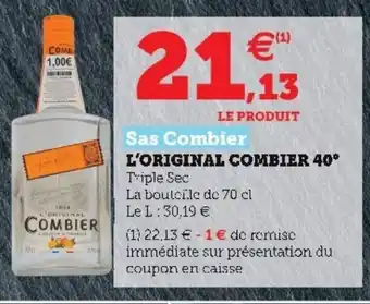 Hyper U L'original combier 40 offre