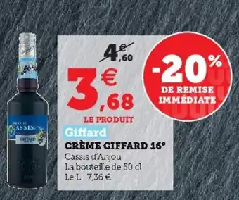 Hyper U Crème giffard 16 offre