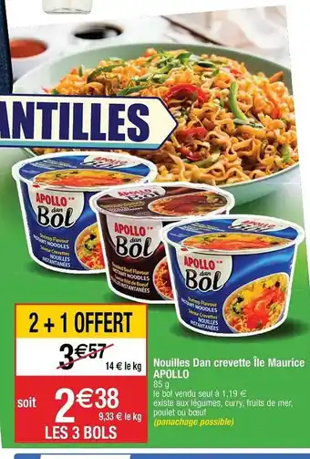 Nouilles Dan Crevette Ăźle Maurice Apollo