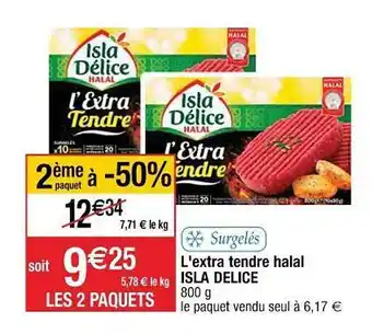 Cora x Carrefour L'extra Tendre Halal Isla Délice offre