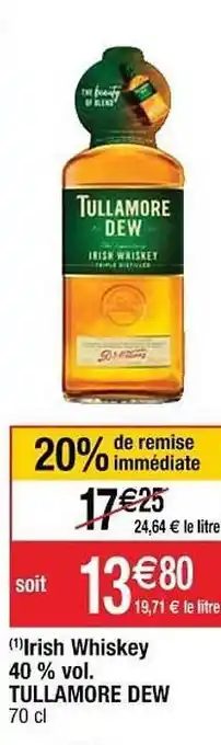 Irish Whiskey 40% Vol. Tullamore Dew