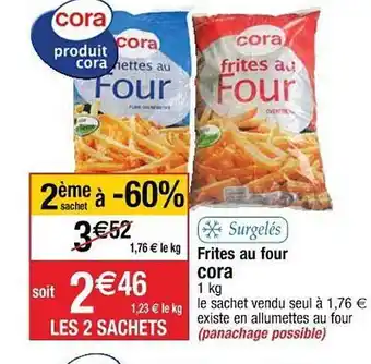 Cora x Carrefour Frites Au Four Cora offre