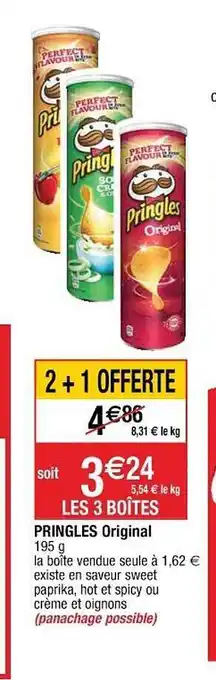 Cora x Carrefour Pringles Original offre