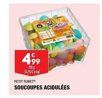 ALDI Soucoupes acidulées petit furet offre