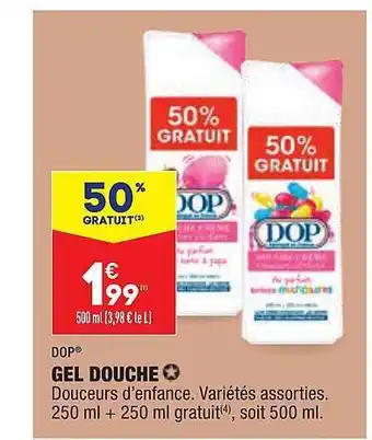 ALDI Gel douche dop offre