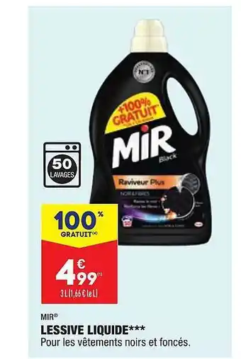 ALDI Lessive liquide mir offre