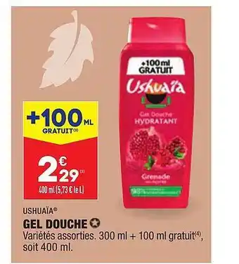 ALDI Gel douche ushuaïa offre