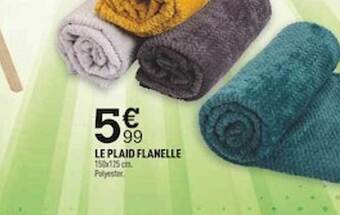 Centrakor Le plaid flanelle offre