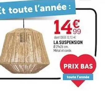 Centrakor La suspension offre